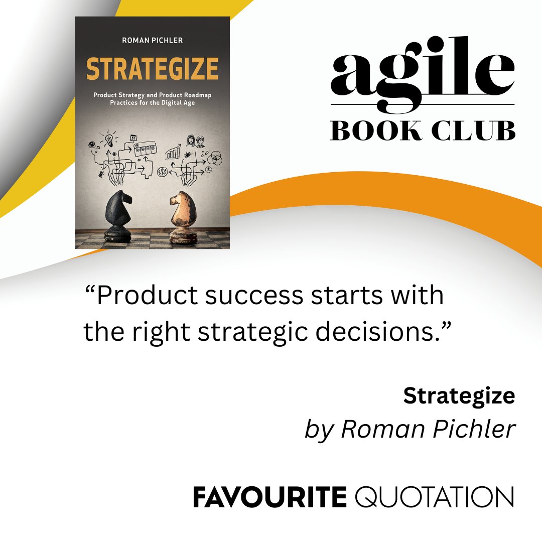 Quotation Highlight: Roman Pichler‘s words resonate “Product success starts with the right strategic decisions.” Unleash the power of knowledge by listening to our podcast:  agilebookclub.buzzsprout.com/276970/11585473