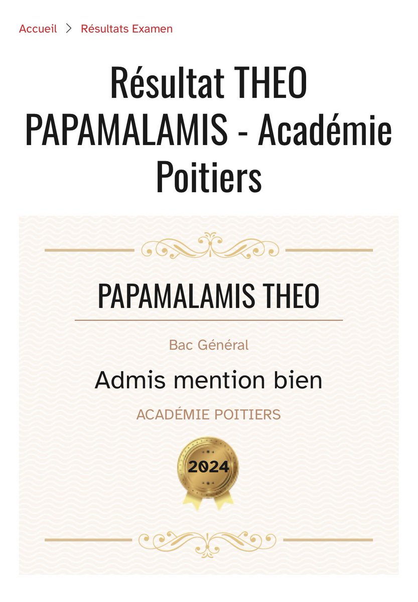 TennisActu's tweet photo. Les Bleuets ont leur Bac !🎾🎓
Maé Malige et Théo Papamalamis ont obtenu leur diplôme avec une mention !👏
📸Captures d’écran @TennisActu / Source @education_gouv
#Bac2024 #baccalauréat #Malige #Papamalamis #Wimbledon https://t.co/Yn0NTFyysP