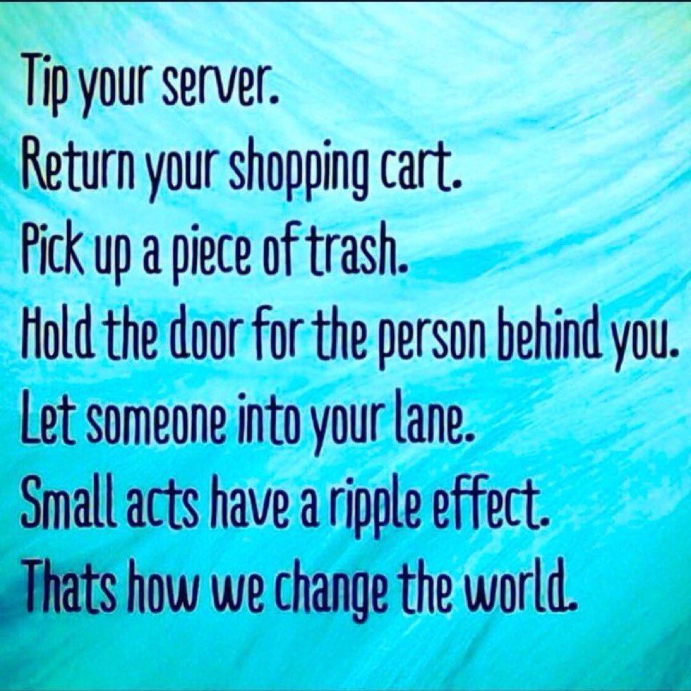Simple acts of kindness and respect matter!
That’s how we change the world.
Let’s do this!
#TuesdayTip #KindnessMatters #ChangeTheWorld