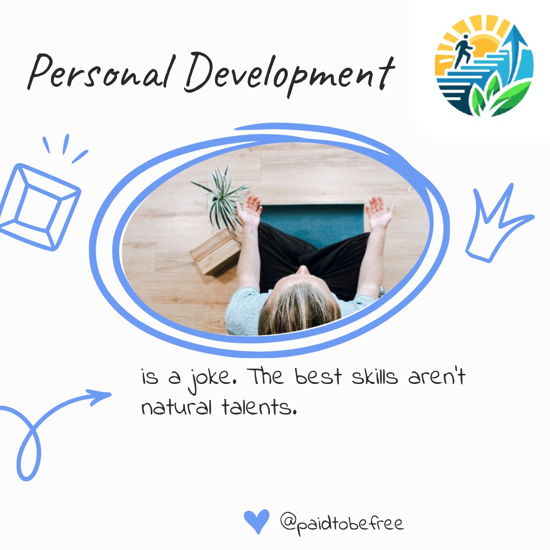 Paidtobefree's tweet photo. That's like expecting a seed to grow without water and sunlight. 🌱 Here's a 60-second masterclass on how to develop personal skills and mindset for success like a pro: 1. Set clear goals 🥅 2. Embrace lifelong learning 📚 3. Cultivate a positive mindset 🌟 4. Network with https://t.co/4LrSfYg1Ns