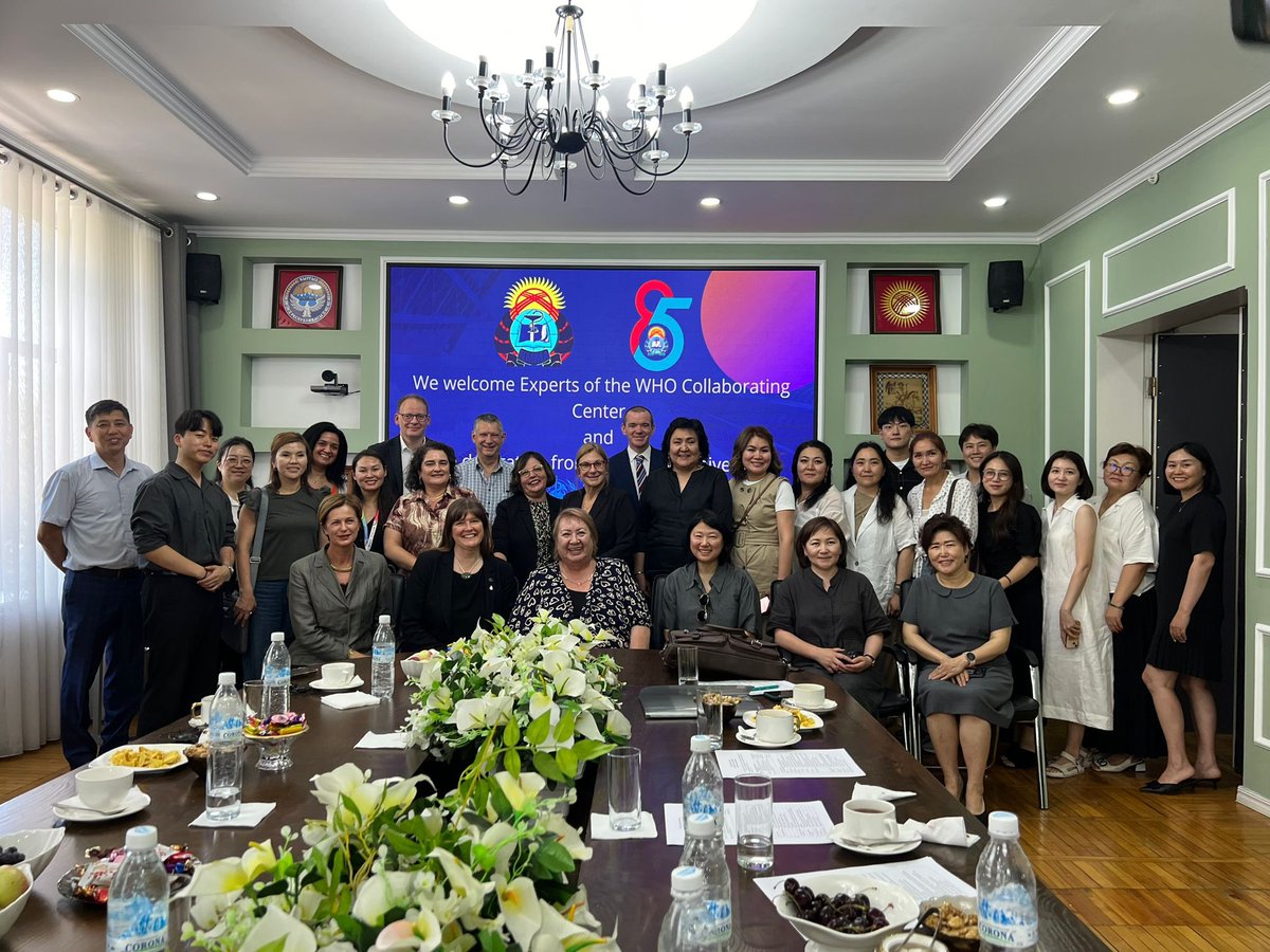 Honoured to attend a WHO event in Kyrgyzstan to promote nurse education &amp; research &amp;discuss the work of <a href="/gcuwhocc/">@GCUWHOCC</a>. We have a really exciting week ahead. Starting with a conference tomorrow in Issyk Kul with Chief Nursing Officers &amp; senior nurses from Central Asia.