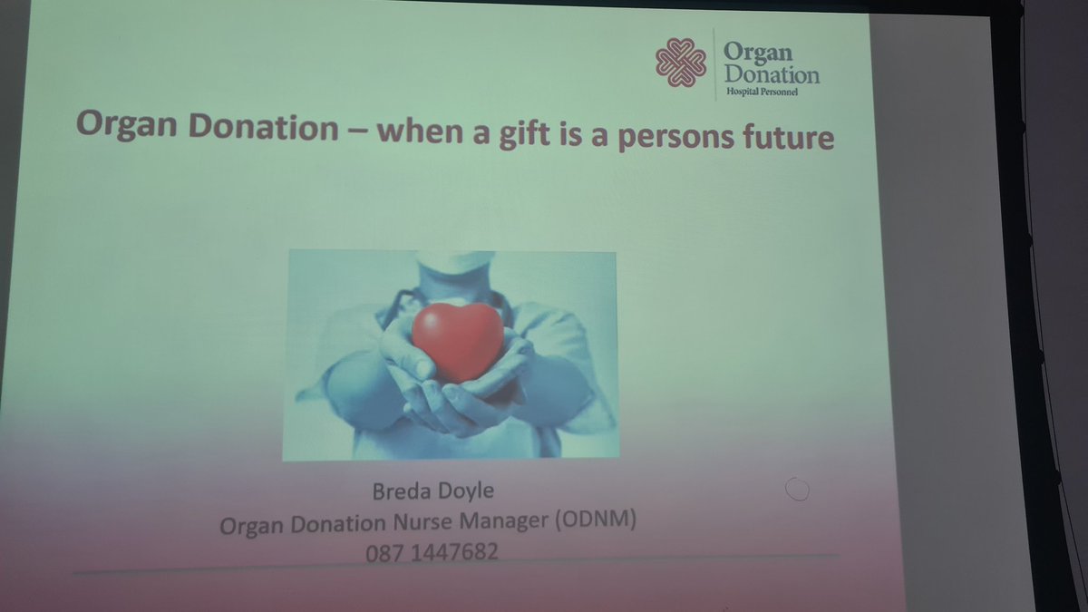 End of Life Care Summer Series <a href="/CUH_Cork/">Cork University Hospitals</a> : moments away from the start of our 2nd presentation with the wonderful Breda Doyle discussing organ donation-when a gift is a person's future. <a href="/cancernursecuh/">Cancer Nursing CUH</a> <a href="/CUH_DPS_team/">Cork Deteriorating Patient Service</a> <a href="/GillianShanag/">Gillian Shanahan</a> . #havetheconversation <a href="/odti_irl/">Organ Donation Transplant Ireland</a>