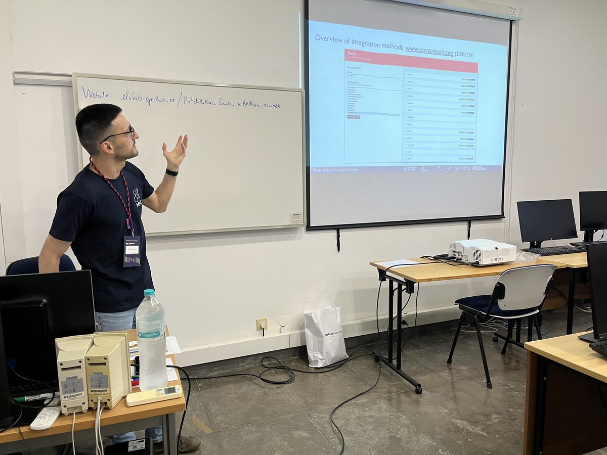 Day 2 of scRNAseq workshop <a href="/IMMolecular/">iMM</a> 
We are learning Integration from <a href="/antonioggsousa/">António Sousa</a> from <a href="/EloLab_fi/">Elo Lab</a>
