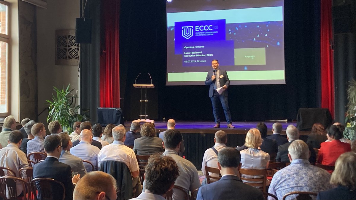 📢 Exciting News! ECCC Info Day has officially opened in Brussels! Stay tuned for updates on new cybersecurity funding opportunities under the Digital Europe Programme. #ECCC #Cybersecurity #InfoDay2024