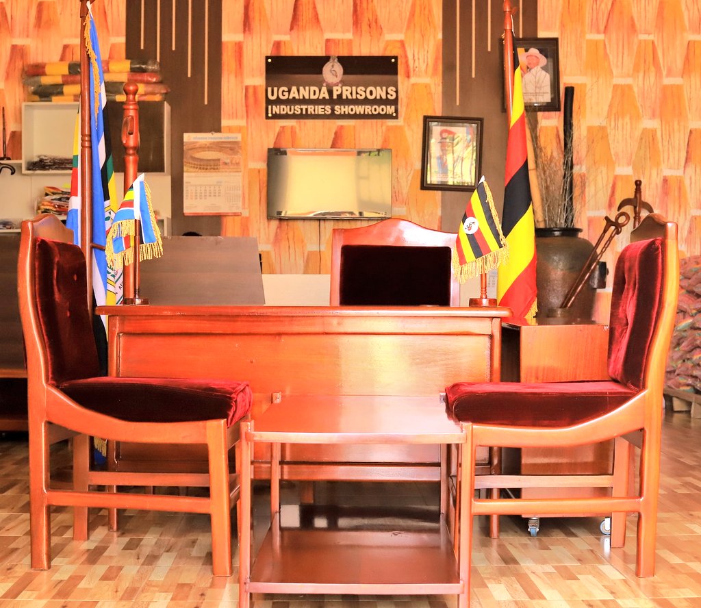 UgandaPrisons's tweet photo. Visit Uganda Prisons Showroom, Lugogo Today

Discover a world of quality products at affordable prices, made with skill by inmates as part of their rehabilitation and reintegration programs.

Inmates undergo vocational skilling in various areas, including:

- Carpentry
- Agriculture
- Tailoring
- Leatherwork
- Craftsmanship

These skills are put into practice to produce our wide range of products, including:

- Stunning furniture pieces for home and office
- High-yielding maize seeds for farmers
- Vibrant office flags to boost your brand
- Refreshing liquid soap
- Unique hand crafts
- Durable leather products for everyday use