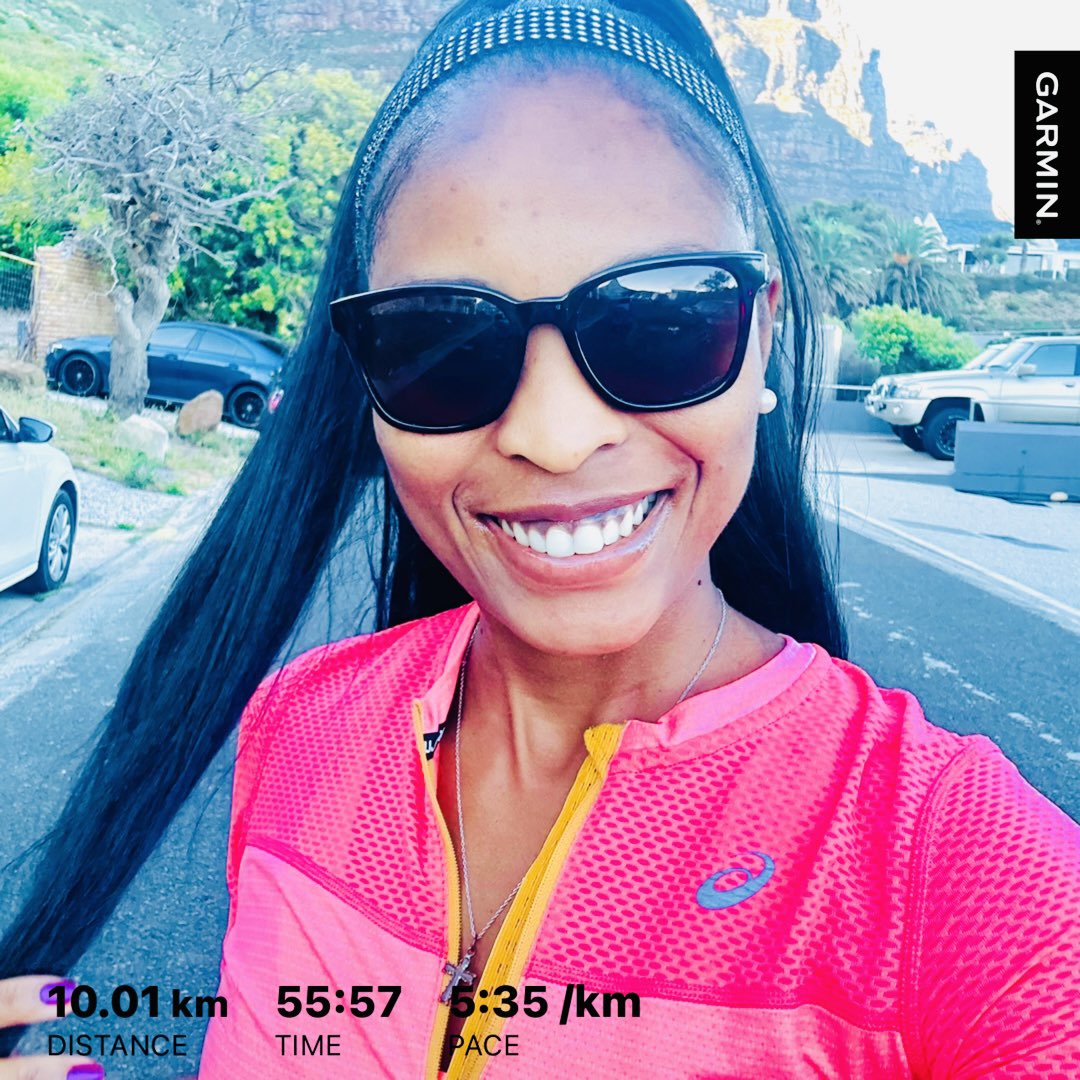 CarolinePule's tweet image. #PassionateRunner🏃‍♀️🩷😎 Easy 10km run, 55:57s, pace 5:35/km; 1h11m indoor cycling &amp;amp; 15 min strength training.🚴🏻‍♀️🏋🏼‍♀️💪 

“Running is the greatest metaphor for life because you get out of it what you put into it.” — Oprah Winfrey✨

#ASICSFrontRunnerZA #MoveYourMind
