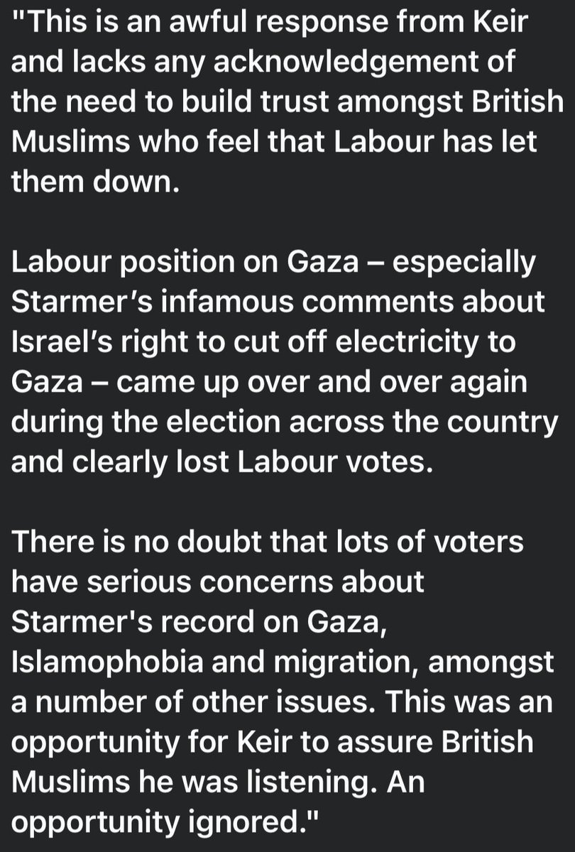 Labour MP Apsana Begum responds to the pool clip I did with Keir Starmer. 

She says it’s an ‘awful response’ and ‘lacks any acknowledgement of the need to build trust amongst British Muslims’