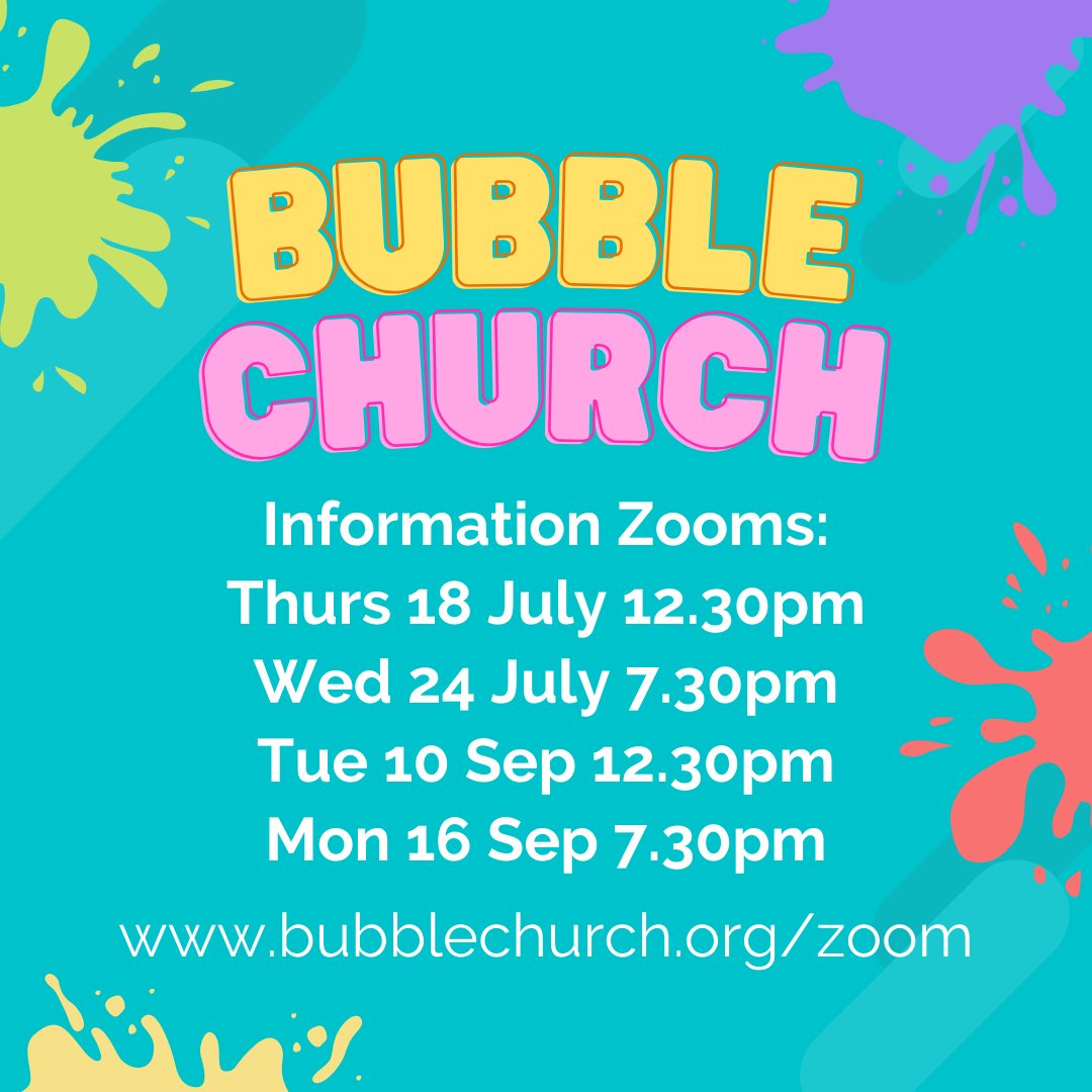 bubble_church's tweet photo. Bubble Church is bringing life and love to 46 churches and communities across the UK, from all sorts of backgrounds and traditions.
We would love your church to join us! Sign up now for one of our upcoming Information Zooms to learn more.
https://t.co/46U2xF3Rpp https://t.co/b05EFOtvMX