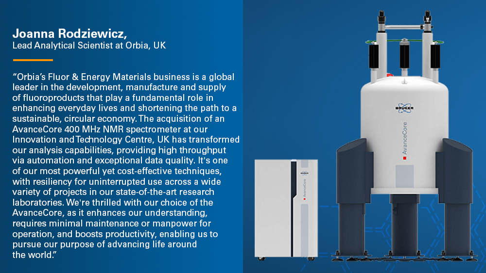 bruker's tweet photo. Many thanks to Joanna Rodziewicz, Lead Analytical Scientist at @Orbia, for her testimonial.

Learn more about AvanceCore: https://t.co/hVJgUCQQ2I

#AvanceCore #NMR #NMRchat #Testimonial #Spectroscopy https://t.co/6CtWUBNx6Q