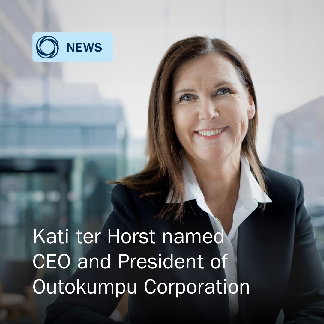 Outokumpu's tweet photo. We are excited to announce the appointment of Kati ter Horst as the new CEO and President of Outokumpu Corporation

She will start in her new position in October 2024

Learn more ⬇️

https://t.co/pGqlH2frLt https://t.co/rHMQx1KrWG