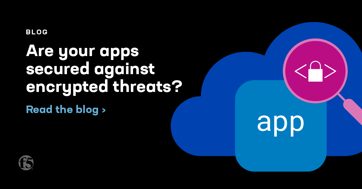 Learn how to secure apps from hidden threats in encrypted traffic with BIG-IP Next SSL Orchestrator. Deploy SSL visibility and orchestration services easily and quickly using an API-first platform. Visit: ms.spr.ly/6018lyqy6