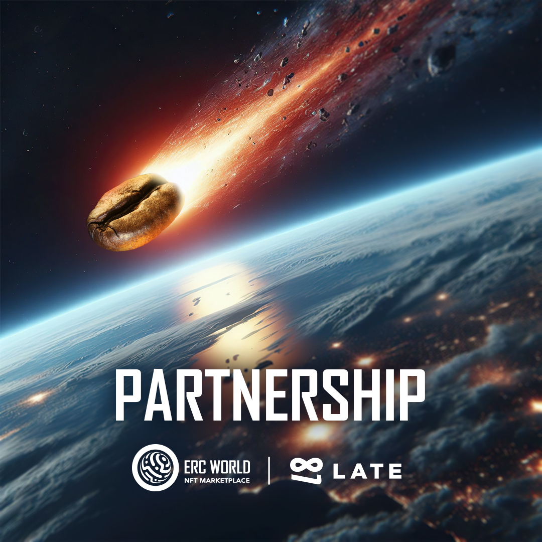 ercworld_'s tweet image. ☕️ ERC WORLD x LATE Café will soon introduce its cosmopolitan #NFT coffee collection! 

#partnership #NFTmarketplace