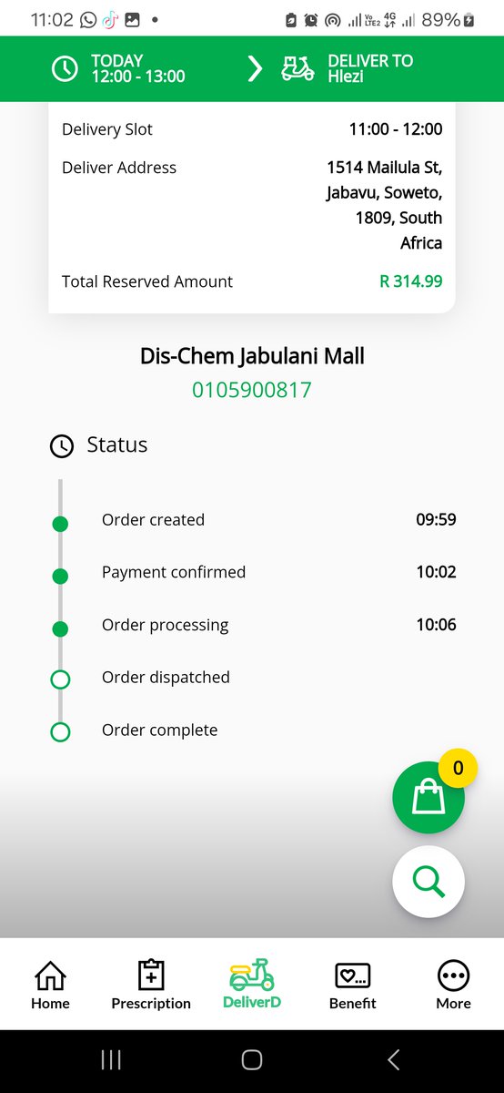 ThabangAphane's tweet photo. @Dischem why is your Jabulani Mall branch taking so long with my order? An entire hour of processing? https://t.co/wW1YBSHqpo