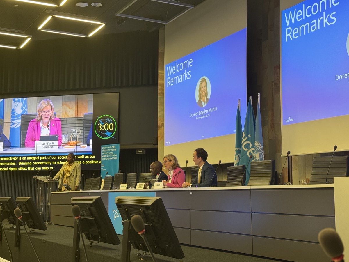 Catalonia_CH's tweet photo. 🌐 Today the @catalangov assists at the "Giga Connectivity Forum 2024" held in Geneva where we reaffirm our commitment to Giga: a global initiative to connect every school to the Internet by 2030. https://t.co/xqhK1C7h6W