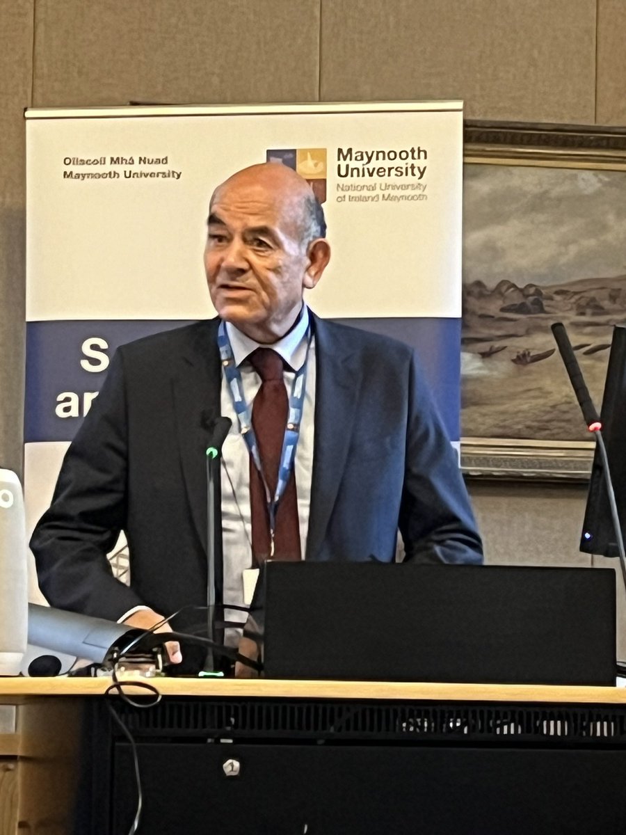 Absolutely powerful, humbling, and inspirational remarks from <a href="/RajiSourani/">Raji Sourani</a> this morning at <a href="/MaynoothLaw/">MU School of Law & Criminology</a>. The entire room was in tears but motivated to never stop fighting against occupation and genocide. #Palestine #Gaza