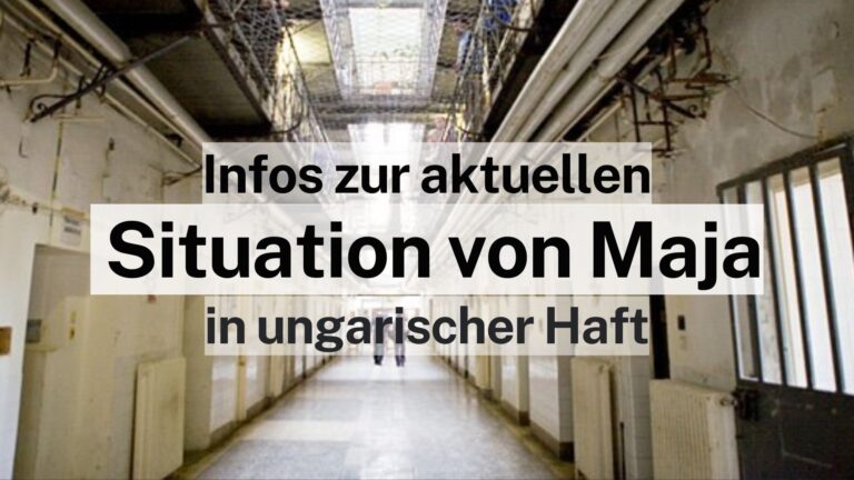 Info zur aktuellen Situation von #FreeMaja in ungarischer Haft

Maja befindet sich seit Freitag dem 28.06. in einem Budapester Gefängnis. Anfangs saß Maja im selben Knast, in dem auch Ilaria einsaß und über fürchterliche Haftbedingen berichtete. 

🧵1/x

basc.news/info-zur-aktue…