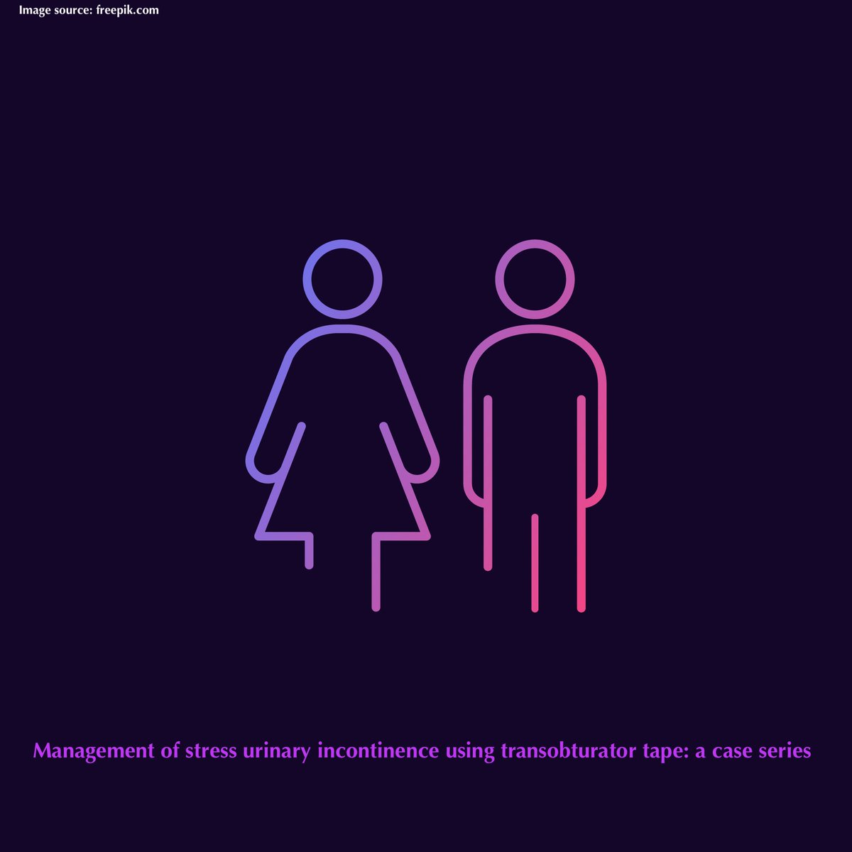 PagePgp's tweet image. | Urogynaecologia International Journal |

Midurethral sling surgery is used to cure #urinary incontinence, a physical and psychological #healthproblem for #women and #elderly  

A case series evaluates the safety and efficacy of transobturator tape

 🆓doi.org/10.4081/uij.20…