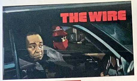 1jour1stick's tweet photo. Ce stick The Wire représente l'emblème #UW05 dans une voiture de flics pourris avec le président du Wydad, Saïd Naciri, mouillé dans de sombres affaires de drogue... https://t.co/Kwhj5tEIXl