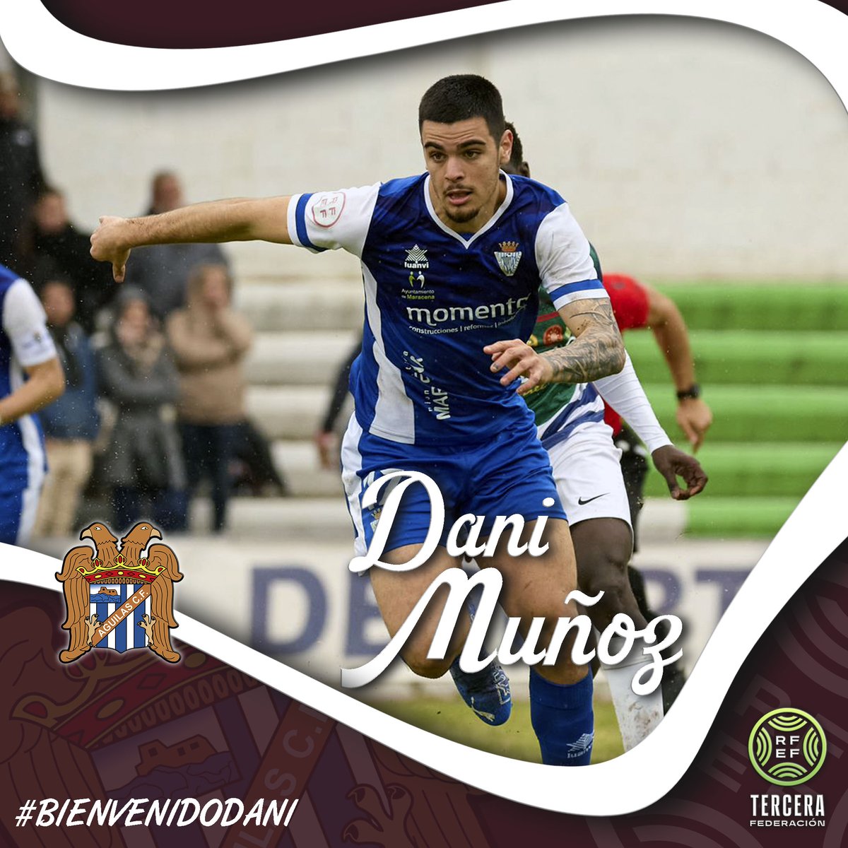 ¡Vamos a seguir anunciando cositas de nuestro filial!

En este caso os traemos dos nuevas incorporaciones 🤩

▶️ Carlos Ortigosa, procedente del UCAM Murcia "B".
▶️ Dani Muñoz, procedente de la U.D. Maracena.

¡Bienvenidos!

#𝗔𝗙𝗖𝟮𝟰𝟮𝟱💙🤍
#TerceraFederación