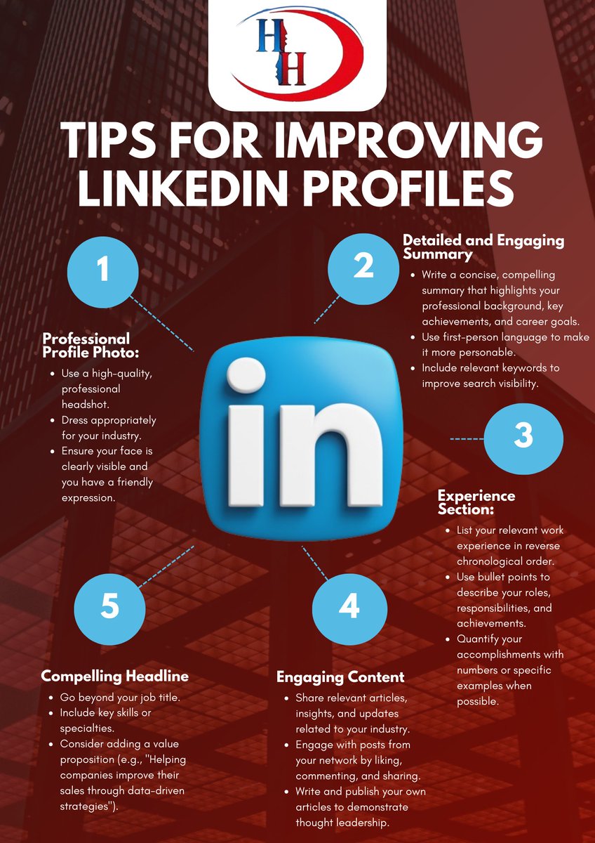 HeadHuntersInt's tweet photo. Looking to enhance your professional presence on LinkedIn? Check out these expert tips to make your profile stand out and attract more opportunities
#LinkedInTips #ProfileOptimization #Career #ProfessionalNetworking #JobSearch #PersonalBranding #ResumeTips #Networking https://t.co/eoOtgF7O4C