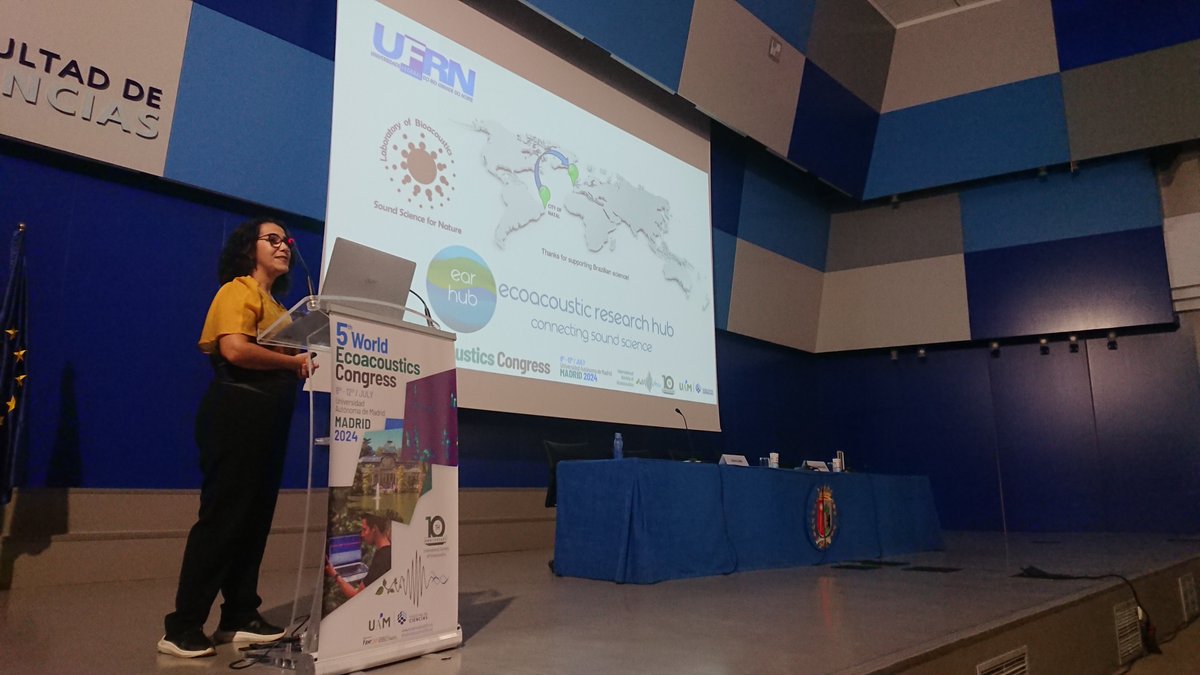GLUBS (@glubs1) on Twitter photo Incredible plenary by <a href="/RSSousaLima/">Renata Sousa-Lima</a> detailing a lifetime of #ecoacoustics achievements under the sea and beyond.
<a href="/ecoacoustics24/">5th World Ecoacoustics Congress - Madrid 2024</a> #ecoacoustics24 Incredible plenary by <a href="/RSSousaLima/">Renata Sousa-Lima</a> detailing a lifetime of #ecoacoustics achievements under the sea and beyond.
<a href="/ecoacoustics24/">5th World Ecoacoustics Congress - Madrid 2024</a> #ecoacoustics24