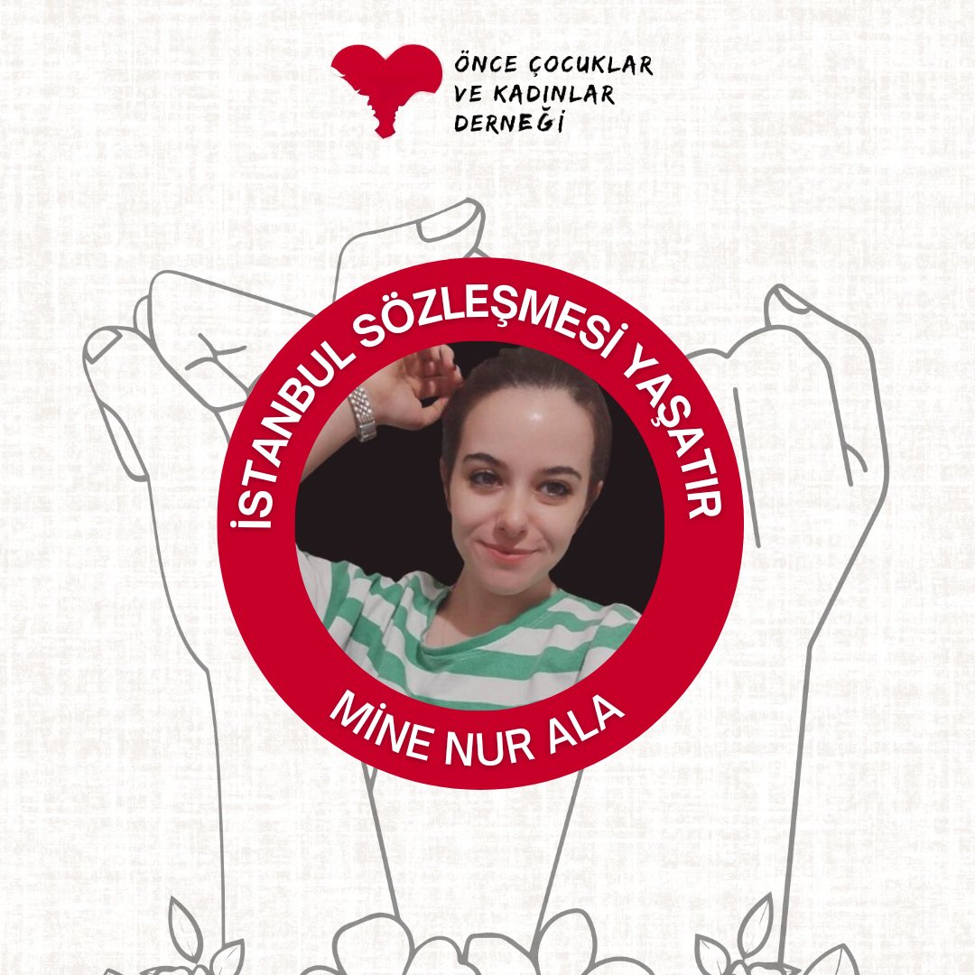 2023 yılında hakkında uzaklaştırma kararı bulunan, boşanma aşamasında olduğu erkek tarafından boğazı kesilerek öldürülen #MineNurAla için 11 Temmuz Perşembe, saat 13.00'da, Ankara 15. Ağır Ceza Mahkemesi'ndeyiz. Herkesi  dayanışmaya çağırıyoruz. 

Avukatımız: Çisel Demirkan