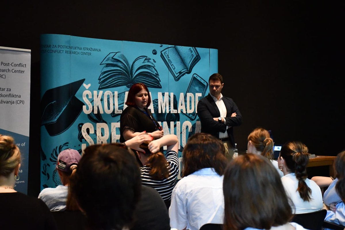 PCRCEdu's tweet photo. Day 2 of #SYS2024 has started with a bang. 💥
Nihad Branković, the Western Balkans gov relations coordinator at @TheICMP, has given us an eye-opening lecture on the crucial role of regional cooperation in identifying missing persons.
Yet again, cooperation & unity are the key. https://t.co/MQ2QEPX839