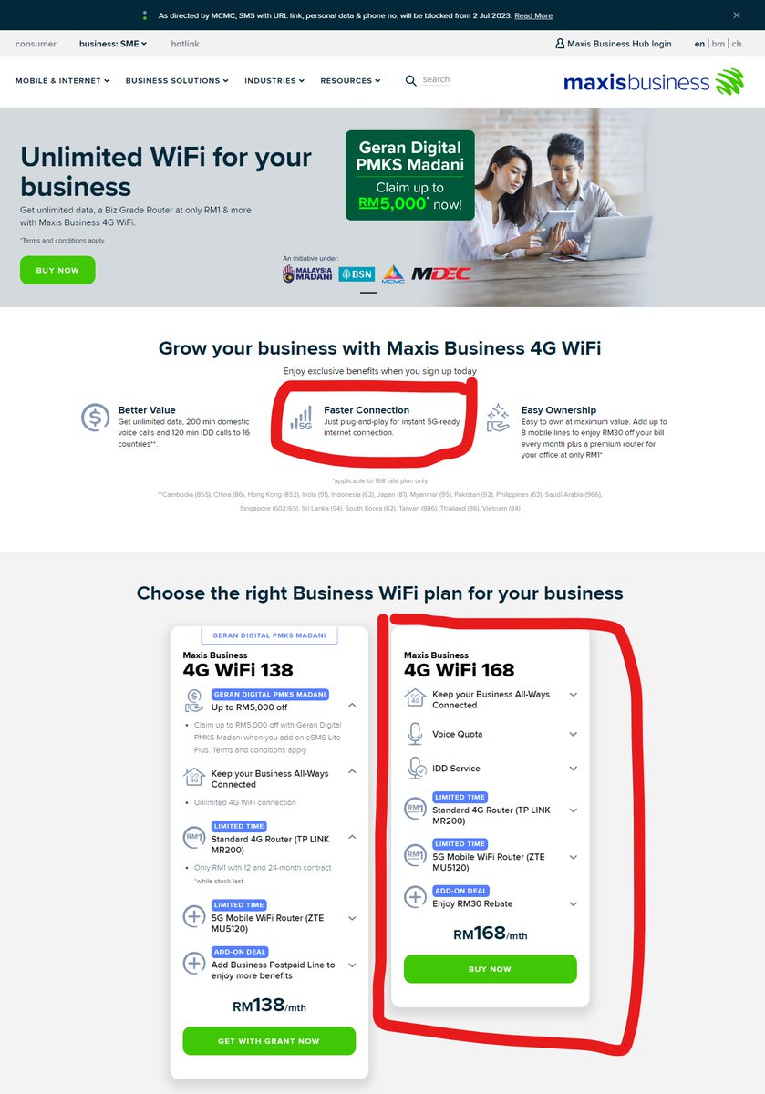 fizzul20's tweet photo. @Maxis Hai nak tanya, apa beza plan 138 dan 168?

Adakah pelan ini tersedia dengan rangkaian 5G DNB?

TK. https://t.co/qB6HmaBeGL