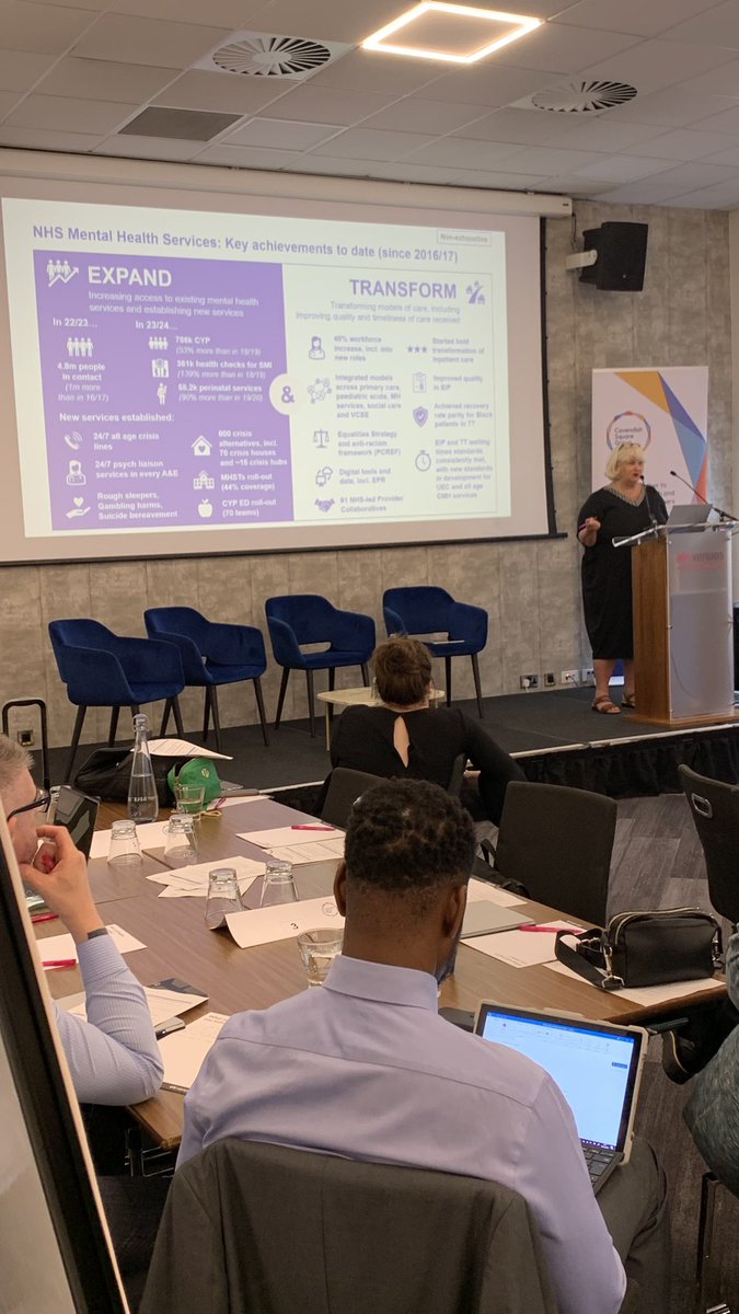 CavendishSquareGroup (@cavendishsg) on Twitter photo <a href="/ClaireCNWL/">Claire Murdoch</a> takes the stage to discuss the Mental Health NHS Long Term Commitments and look at next steps to meet original LTP ambitions #csg <a href="/ClaireCNWL/">Claire Murdoch</a> takes the stage to discuss the Mental Health NHS Long Term Commitments and look at next steps to meet original LTP ambitions #csg
