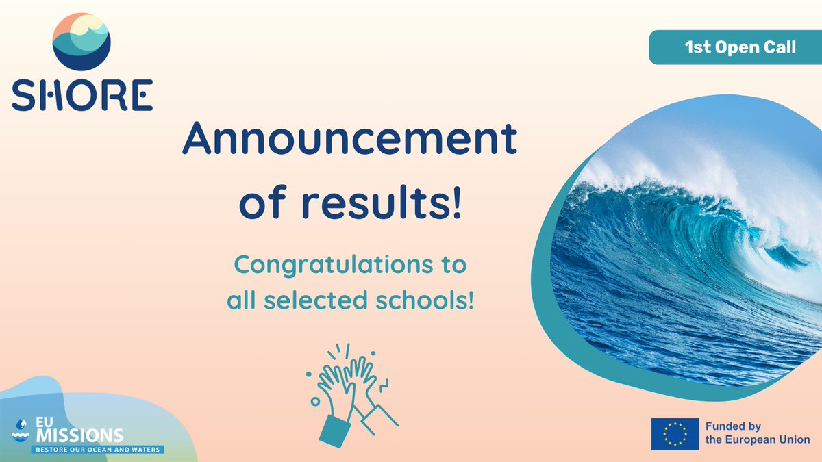 shore_community's tweet photo. [#OpenCall]🚨 Announcement of results! 🚨

We're delighted to announce the results of the 1st SHORE Open Call 👏

▶ 30 #BlueProjects have been selected from an impressive pool of over 226 applications! 😮

Congratulations! 🌊 #MissionOcean

👉 https://t.co/z9MbIYNVkK https://t.co/qTqBpiNtaF