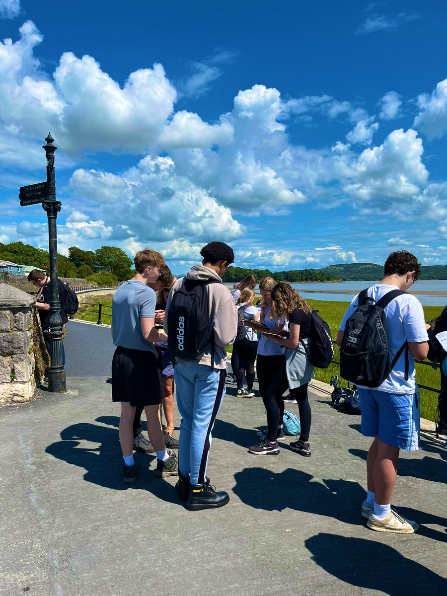 Y12 are up north here at The Lakes exploring ideas for their NEA. Wonderful weather on Day 1 at Grange-over-Sands☀️
