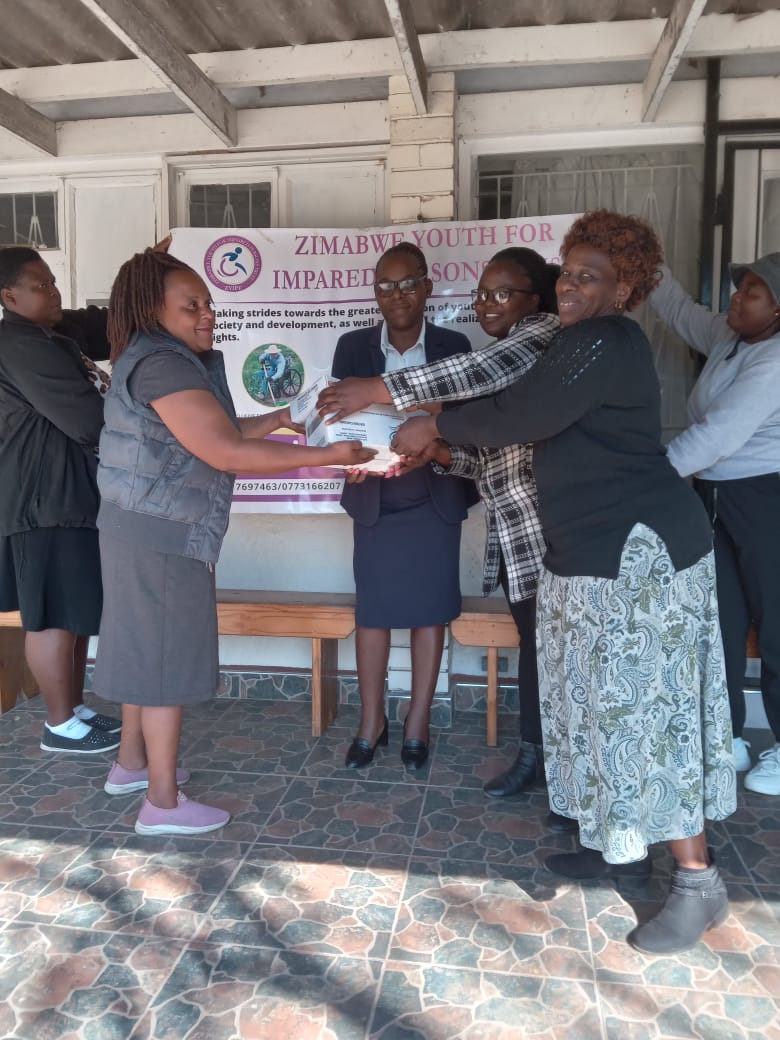 zyipt1's tweet photo. Zimbabwe Youth For Impaired Persons Trust donates 2000 male &amp; 120 female condoms to Mutare Mary Mount Teacher's College, promoting SRHR access for students with disabilities! #SRHR #Inclusion #Accessibility" https://t.co/C7SodQL3bf