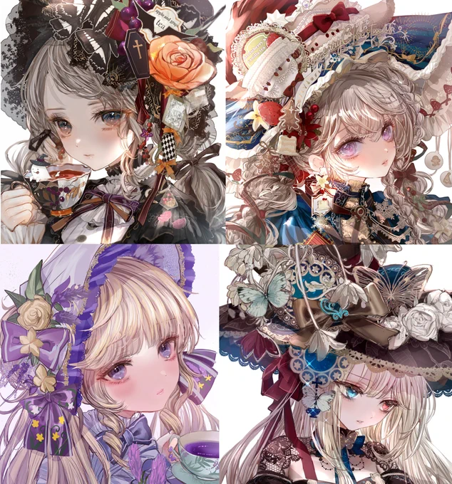 #正直に言いますリポストしまくってほしいですそしてフォローしてほしいです 魔女や妖精のファッションや、魔法世界のイラストを描いていますアンティーク&ゴシックがお好きな方に届きましたら幸いです 