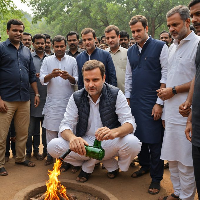 Amritan18's tweet photo. @# Mean while
@RahulGandhi
flaring the settled issue in #Manipur.@# https://t.co/WjBQEoNzkm