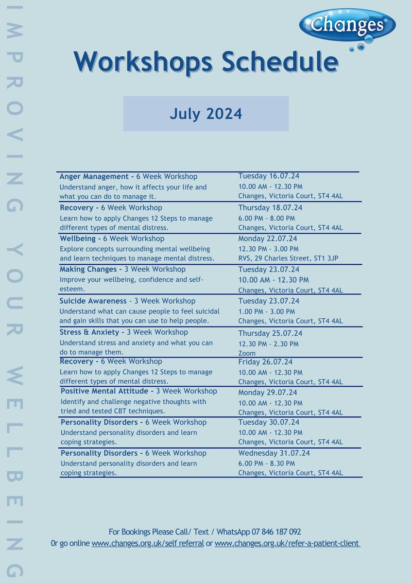 Changes Health and Wellbeing tweet media