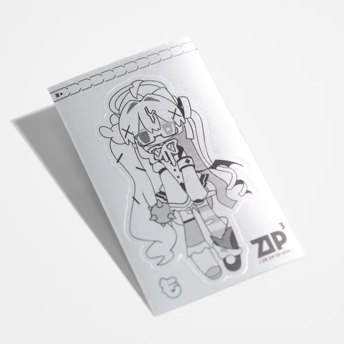 これは本のおまけで付いてくるステッカー
(ヘアライン処理されたアルミにしてみた!) 