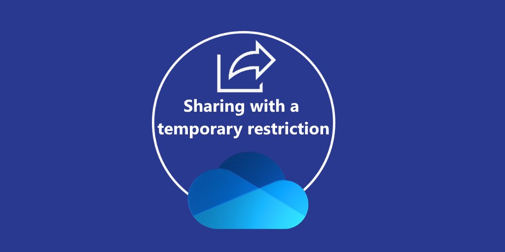 HansBrender's tweet image. My blog post from July 9, 2024 is about the "Share with time restriction" feature for OneDrive.  Users can now assign an expiration date to links.

More details: bit.ly/3LilW6M

#Microsoft365 #OneDriveForBusiness #ODFB #OF4B #Sharing #Teams #Office365 #WindowsExplorer