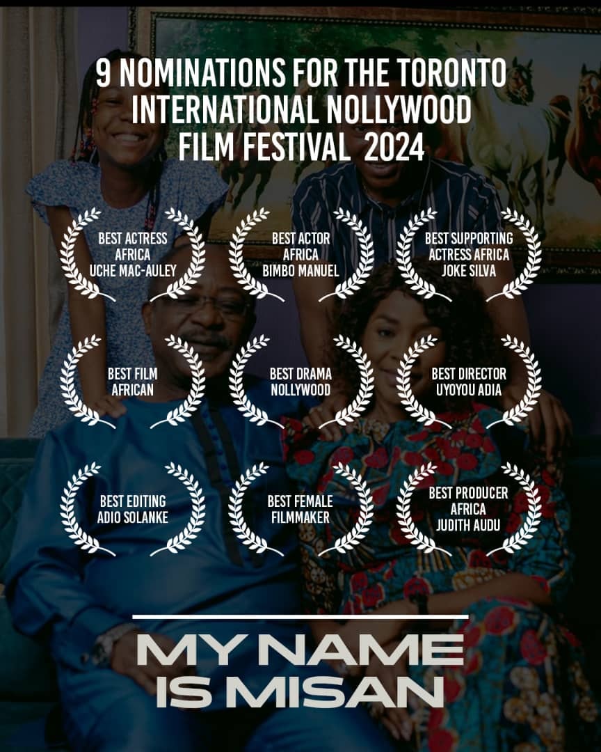 UcheMacAuley's tweet photo. Look who's  been nominated for Best Actress Africa at the 2024 Toronto International Nollywood Film Festival...
9 awards in all,  fam, for our amazing biopic, MY NAME IS MISAN!!! https://t.co/GWcca3kqA2
