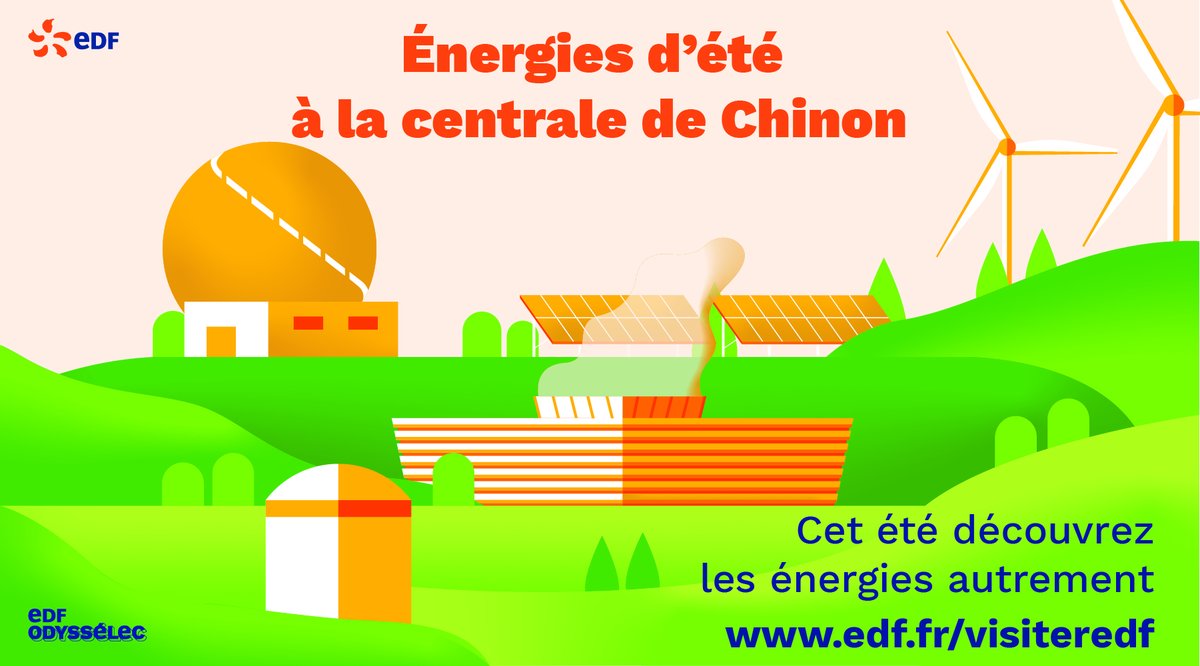 EDFCHINON's tweet photo. 🔎Cet été, vivez une expérience unique à la centrale de Chinon ! Visites guidées, escape game, exposition ludique et interactive... Plongez au cœur de l'histoire de l'électricité ⚡️et de son patrimoine industriel unique. Informations et inscriptions ➡️ https://t.co/o1QDD0HRJd https://t.co/0xTwqh7MNx