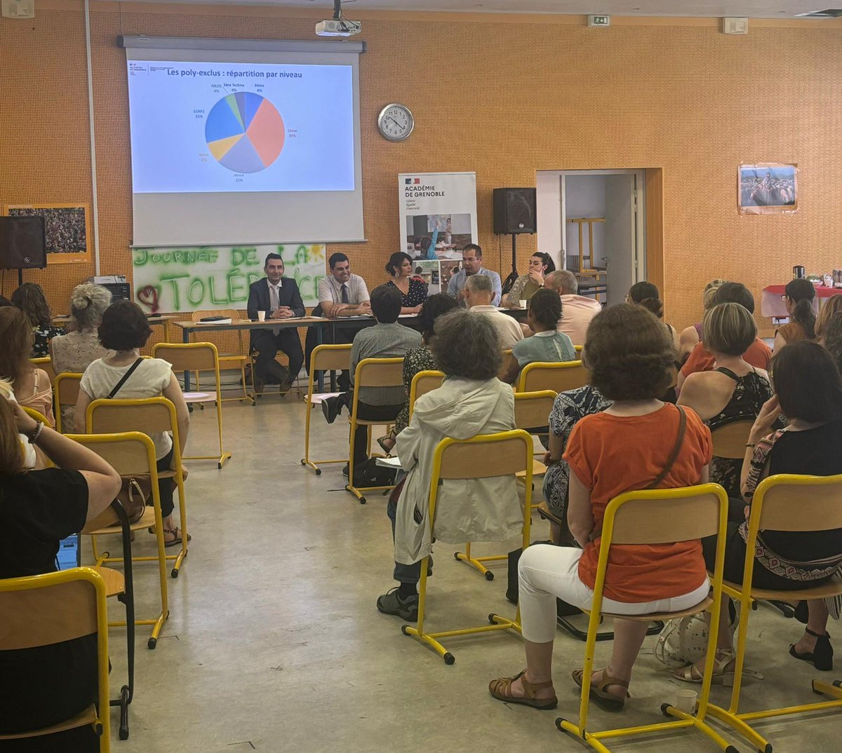 patrice_gros's tweet photo. #Direct- Réunion de tous les personnels de la #DSDEN de l'#Isère.
Une occasion pour remercier l'engagement exemplaire de tous, se souvenir des actions passées et échanger sur les priorités de la #rentrée.
Un grand merci à tous les services. https://t.co/IPBzQ8J79w
