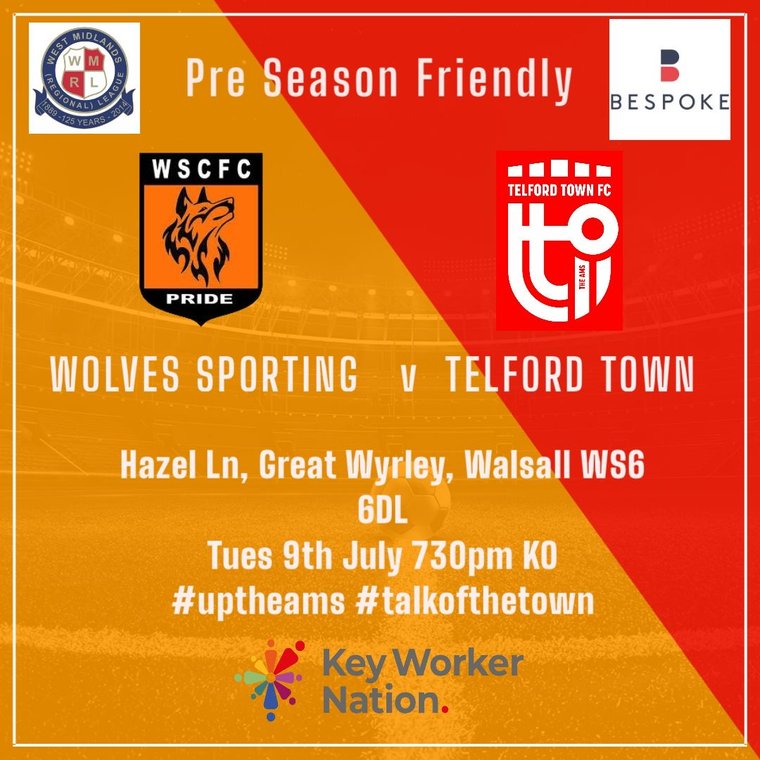 TelfordTownFC's tweet photo. Telford Town back in action tonight #Preseason #AMS #sportingaway
https://t.co/sZ2qjAbenI https://t.co/rOEW6yjWud
