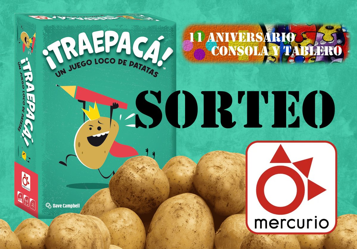 SORTEAMOS UN ¡TRAEPACÁ! Completa estos pasos para hacerte con esta caótica novedad:

1⃣ Sigue a <a href="/Mercurio_Juegos/">Mercurio Distribuciones</a> y a <a href="/consolaytablero/">Consola y Tablero</a> 
2⃣ Menciona a tus amigos
3⃣ Repostea

Tienes hasta el lunes 15 de julio, a las 23:59. Válido para residentes en España. #juegosdemesa #sorteo