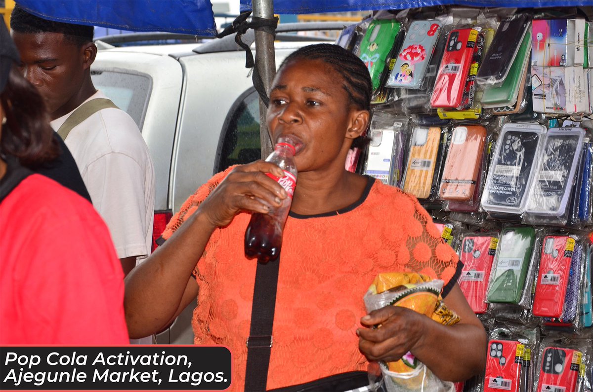Ghadco_ng's tweet photo. Pop Cola Activation at Ajegunle Market was a hit! Amazing vibes with beautiful people in this vibrant city. 

#chiamodmarketer 
#ghadco_ng
#mamudabeverages 
#PopCola 
#Ajegunle 
#MarketMagic
#popcolaworld 
#ajtotheworld
#11THARMYDAY 
#Spain_France 
#الكهرباء https://t.co/7orZ43Ecol