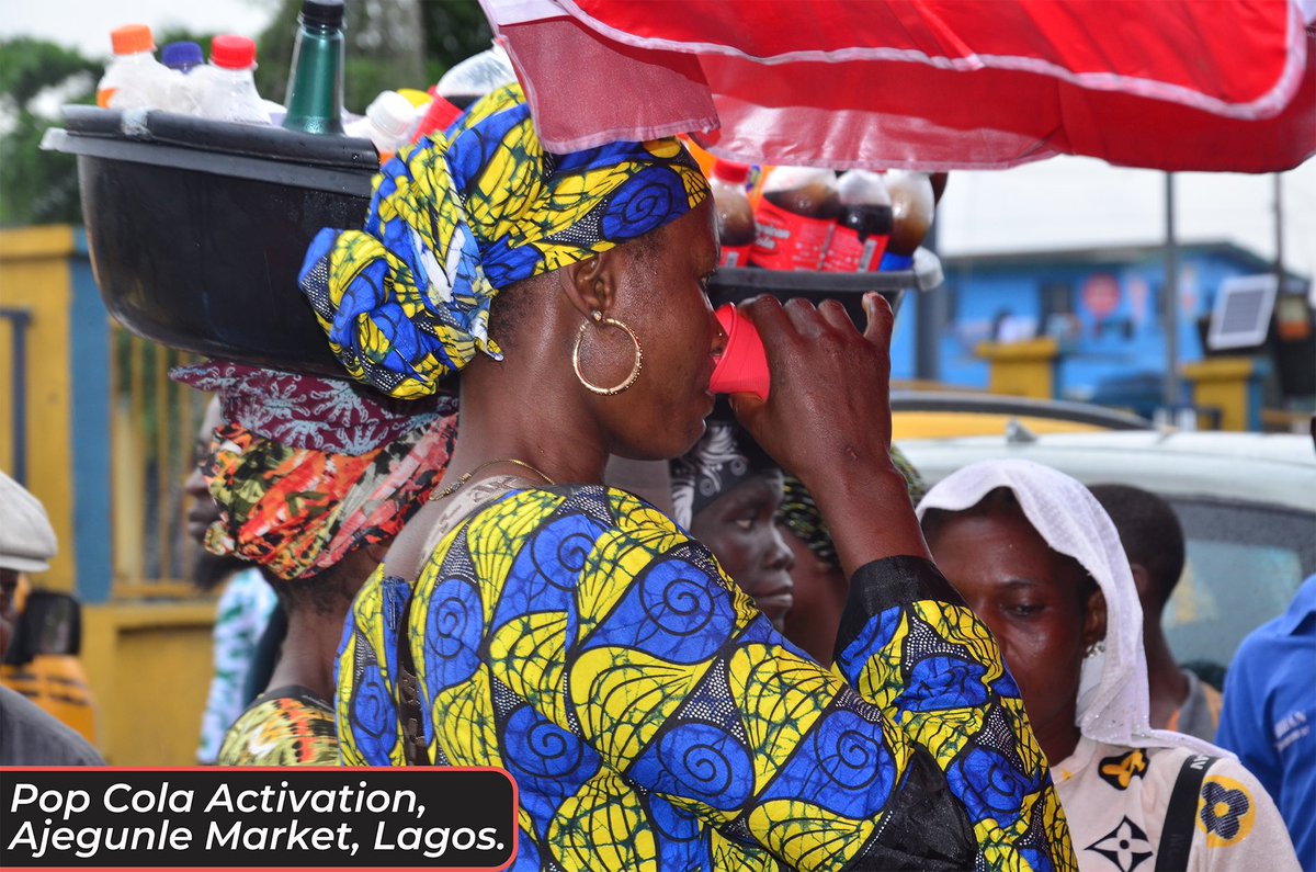 Ghadco_ng's tweet photo. Pop Cola Activation at Ajegunle Market was a hit! Amazing vibes with beautiful people in this vibrant city. 

#chiamodmarketer 
#ghadco_ng
#mamudabeverages 
#PopCola 
#Ajegunle 
#MarketMagic
#popcolaworld 
#ajtotheworld
#11THARMYDAY 
#Spain_France 
#الكهرباء https://t.co/7orZ43Ecol