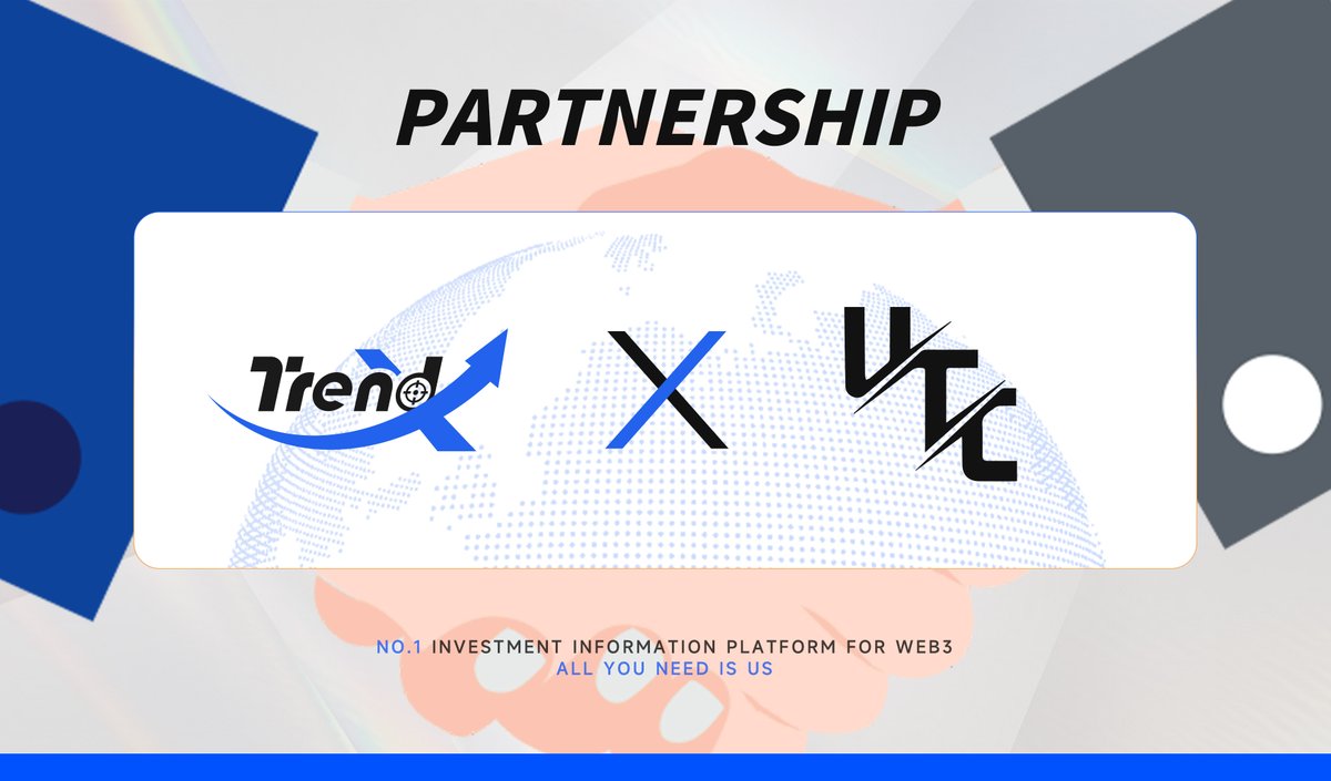 TrendX_official's tweet photo. 🚀🚀We are thrilled to announce our partnership with
@utcgame

UTC is the first trading game in history. It is the first video game that aims to unite the world of trading and gaming in an all-in-one solution, which enables traders to compete with each other in battles for the last trade!

#UTC #Web3 #AI #TrendX