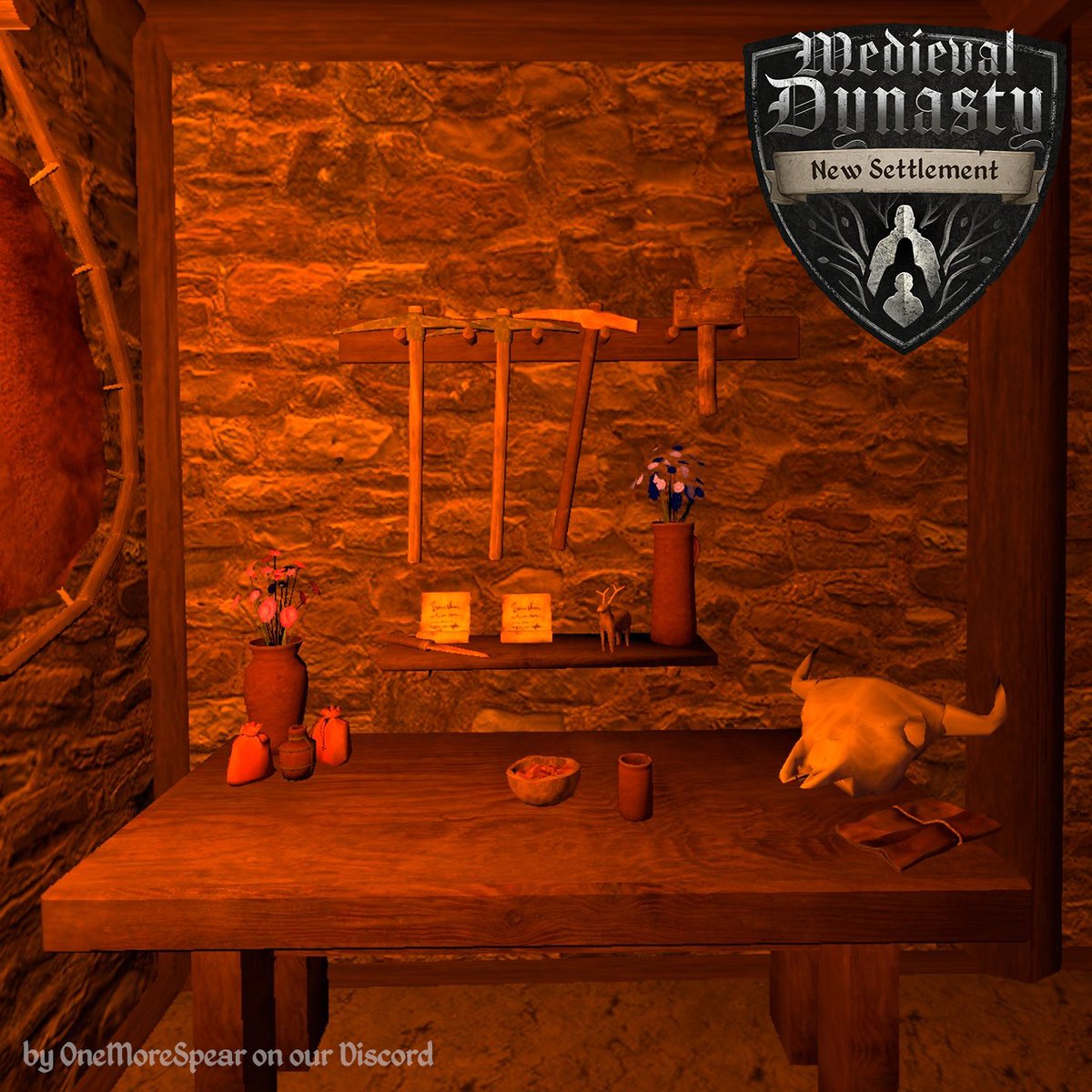 SpectralGamesVR's tweet photo. Happy #TuesdayScreenshot day! Here comes another compilation with creations of our dear community in #MedievalDynastyNewSettlement ⛏️https://t.co/LzJwFbxzbm Check it out with a free trial available now! #MetaQuest #MedievalDynasty #VRgaming #VRsurvival #VRgame #gametrial #VR https://t.co/CEsGYZ9WT1