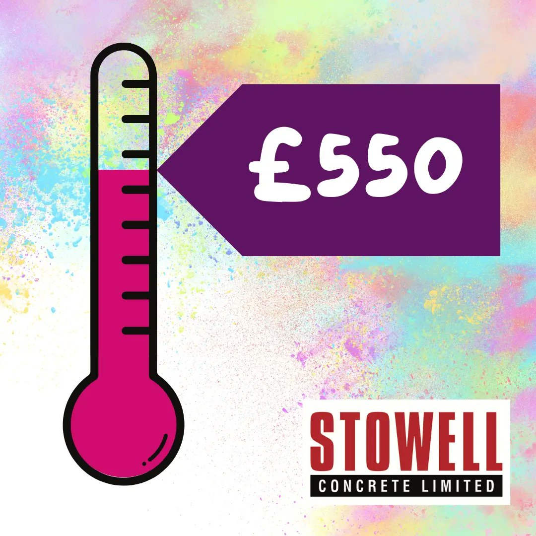 ChestnutParkPTA's tweet photo. We're very pleased to announce that the Colour Run raised an incredible...

🌈 £550! 🥳

Thanks to all of our families for fundraising and sponsoring your little runners, and to Stowell Concrete for their contribution which helped hugely with our event costs. 

@ChestnutParkSch https://t.co/6LSkuMge4f