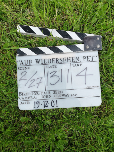 PloughArts's tweet photo. 📷ANNOUNCEMENT!
📷The bidding is now open for the original clapperboard form 'Auf Wiedersen Pet'  - together with a statement of authenticity by the Director, Paul Seed - and all proceeds will go to The Plough Arts Centre!
Get bidding here:
https://t.co/XOXOtPrXxh https://t.co/ruGXOLgfuK