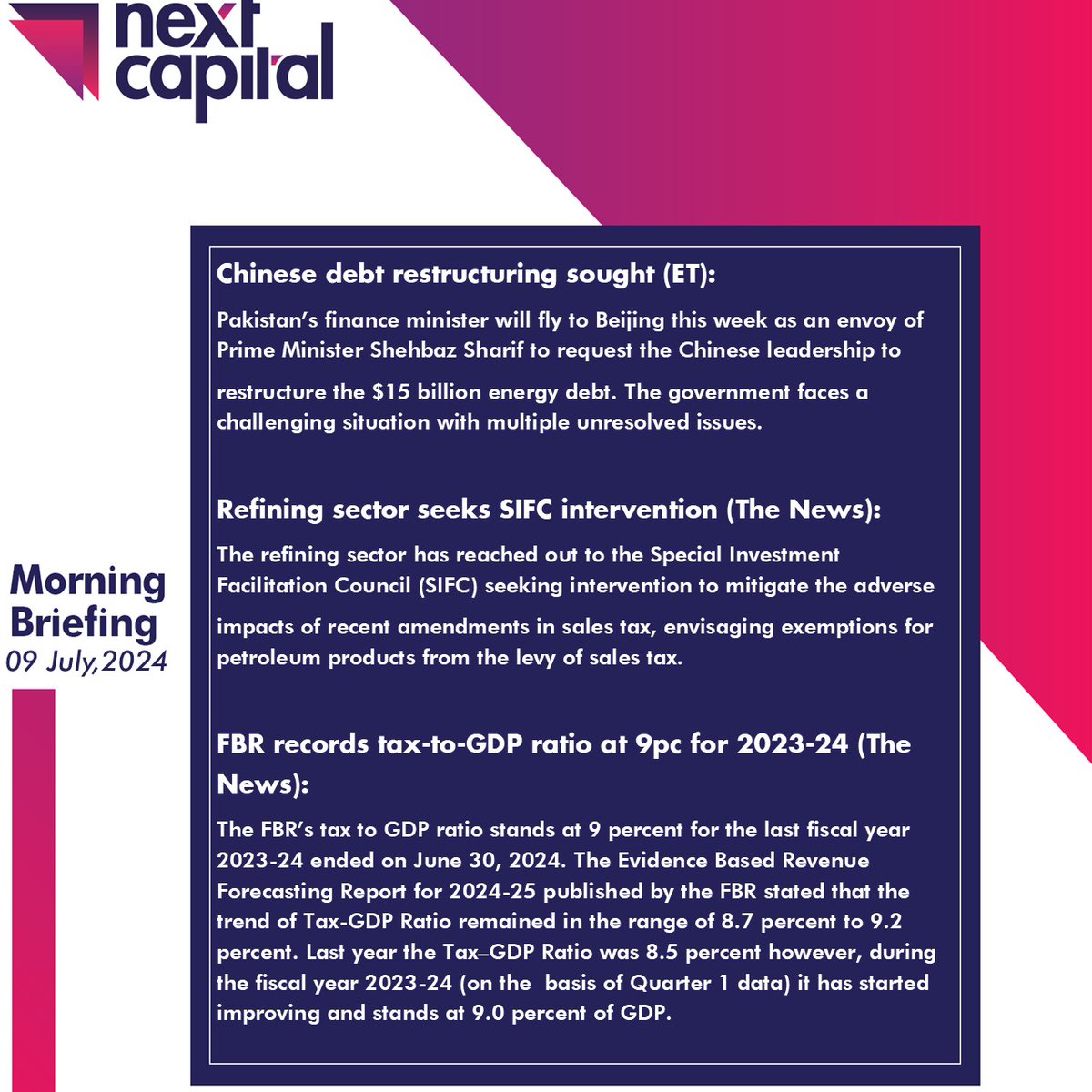 NextCapitalLtd's tweet photo. Morning Briefing For July 09, 2024
#Nextcapital #NextResearch https://t.co/yqoTa03rZL