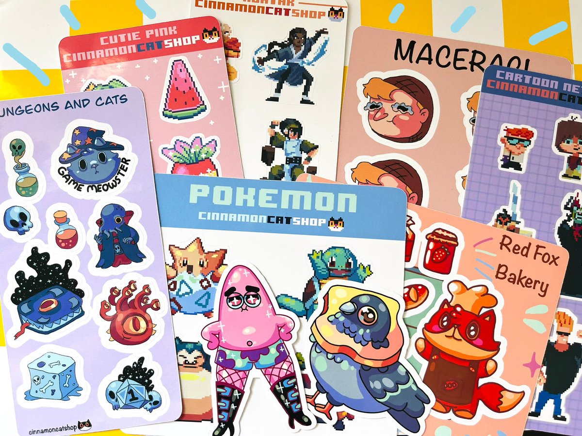 CinnamonChuck's tweet photo. AÇILIŞ!

Sticker dükkanım sonunda açıldı. Çok heyecanlıyım🥹Maceracı stickerları da var. Zamanla çok daha fazlası mağazaya eklenecek. Güncellemeleri buradan ve ''cinnamoncatshop'' instagram hesabımdan takip edebilirsiniz! 💛Dükkan linki aşağıda 👇 https://t.co/U4qb4DYKC6